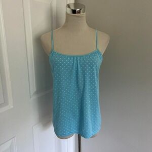 Y2K BABY BLUE SECRET TREASURES POLKA DOT TANK‎ TOP